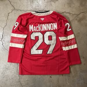 Nathan Mackinnon Canada 4 Nations Jersey Red 2025 - Size Large (52) NWOT